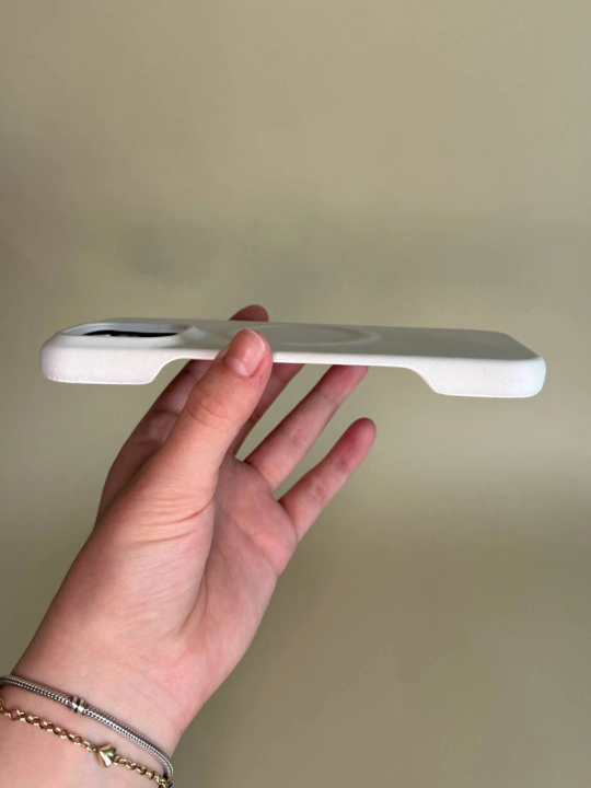 IPhone uchun MagSafe qo‘llab-quvvatlovchi, qo‘y terisi teksturali g‘ilofi 16,17,Pro/ProMax