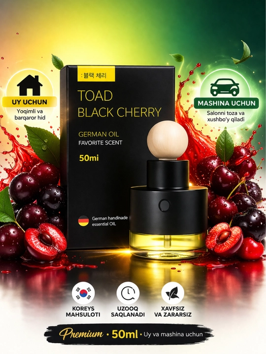 TOAD aromatizatori tayoqchali, avtomobil va uy uchun, Koreya hidi - 