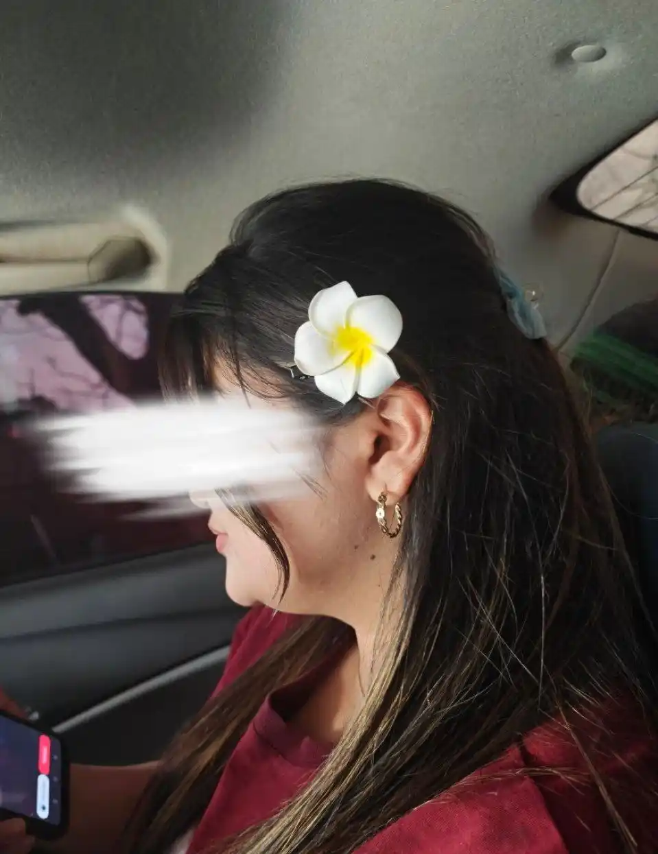 Заколка,для волос цветок в Гавайском стиле