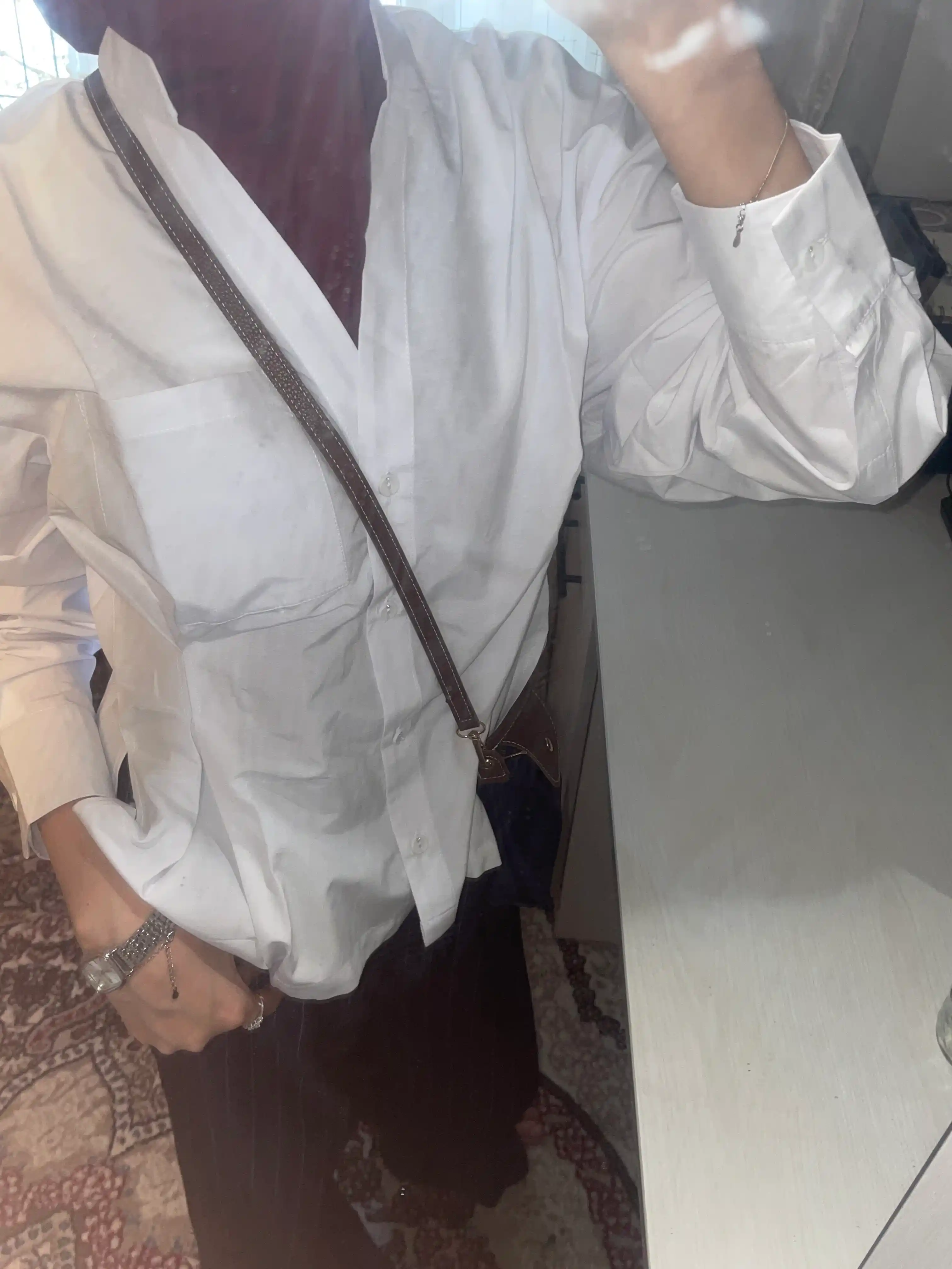 Klassik ayollar ko‘ylagi, uzun yengli, paxtadan, asosiy model