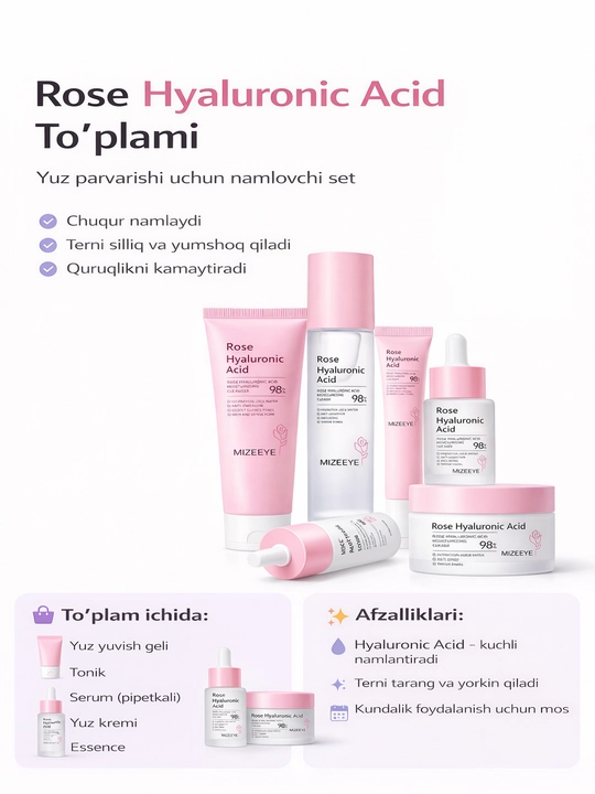 Rose Hyaluronic Acid To‘plami