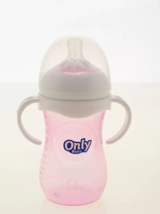 Детская бутылочка для кормления BPA free, силиконовая соска, 0+, 3 цвета