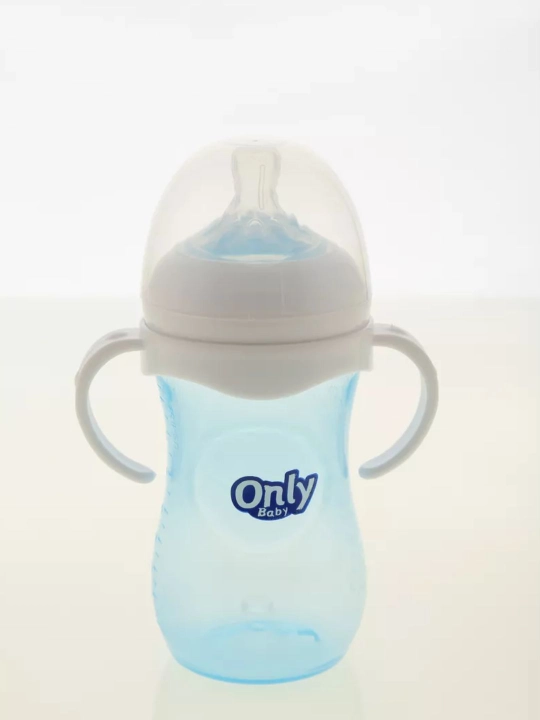 Детская бутылочка для кормления BPA free, силиконовая соска, 0+, 3 цвета