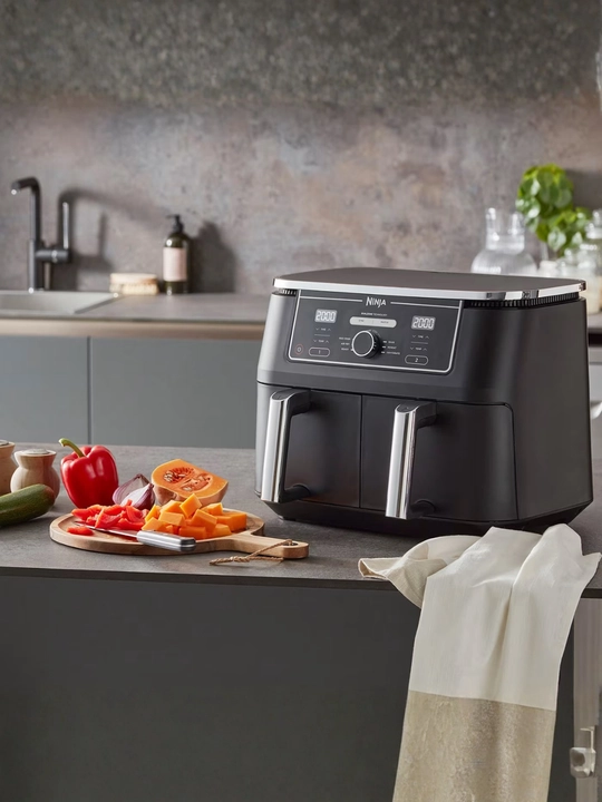 Аэрогриль Ninja AF400, Dual Zone, 9.5 л, мультипечь без масла, 2 корзины, Air Fryer