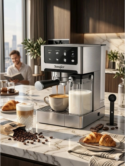 Кофемашина Sonifer SF-3587 — профессиональная, 20 бар, с капучинатором — TSFERA-SF3587