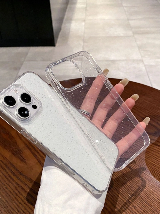 IPhone 16 pro, 16 pro max, 17 pro, 17 pro max uchun silikon g‘ilof Yaltiroq