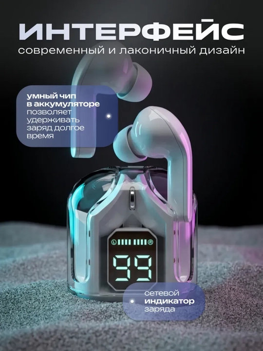 Simsiz quloqchilar Air 31, displeyli, mikrofonli va shovqinni kamaytiradi