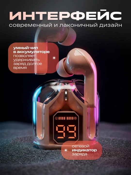 Simsiz quloqchilar Air 31, displeyli, mikrofonli va shovqinni kamaytiradi