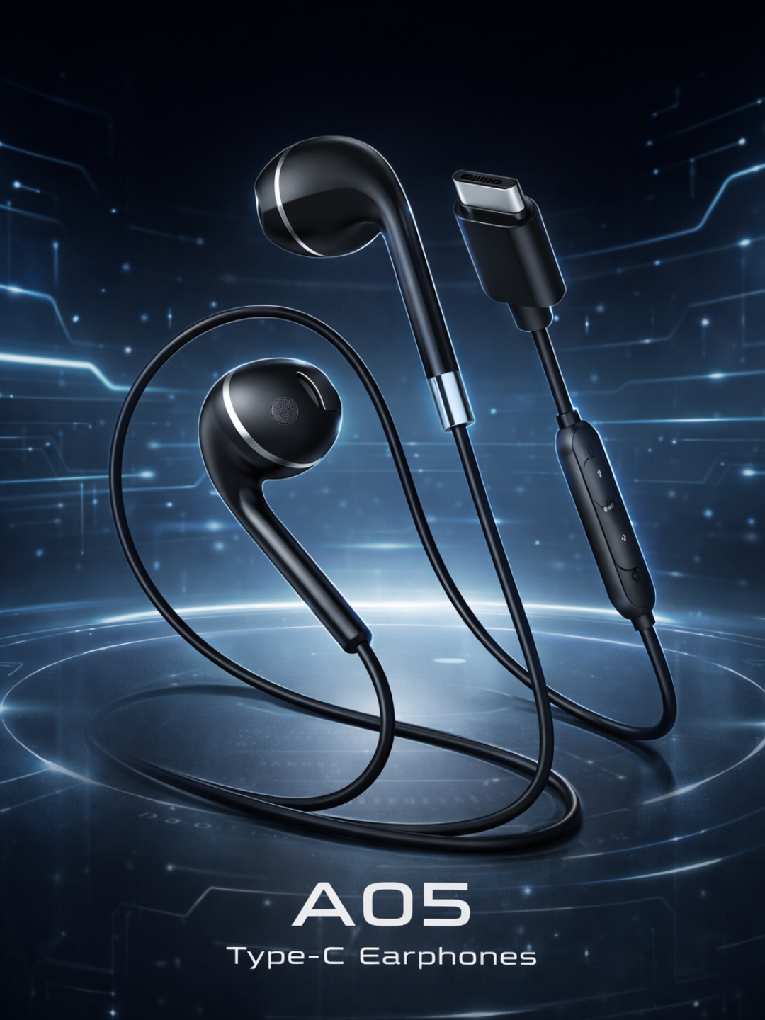 Simli stereo naushniklar 3.5mm va Type-C