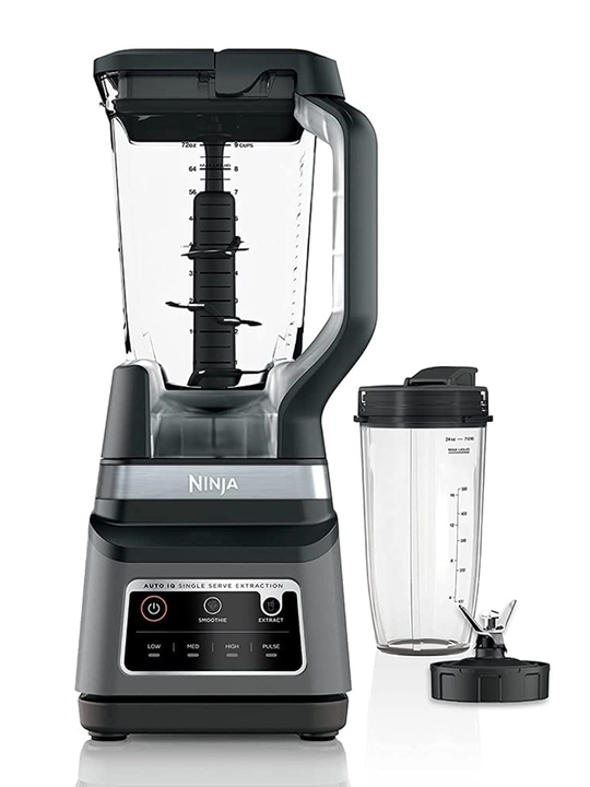Ninja BN750, 2 tasi 1 da blenderi, 1200 Vt quvvatli, smuzi va kokteyllar uchun,