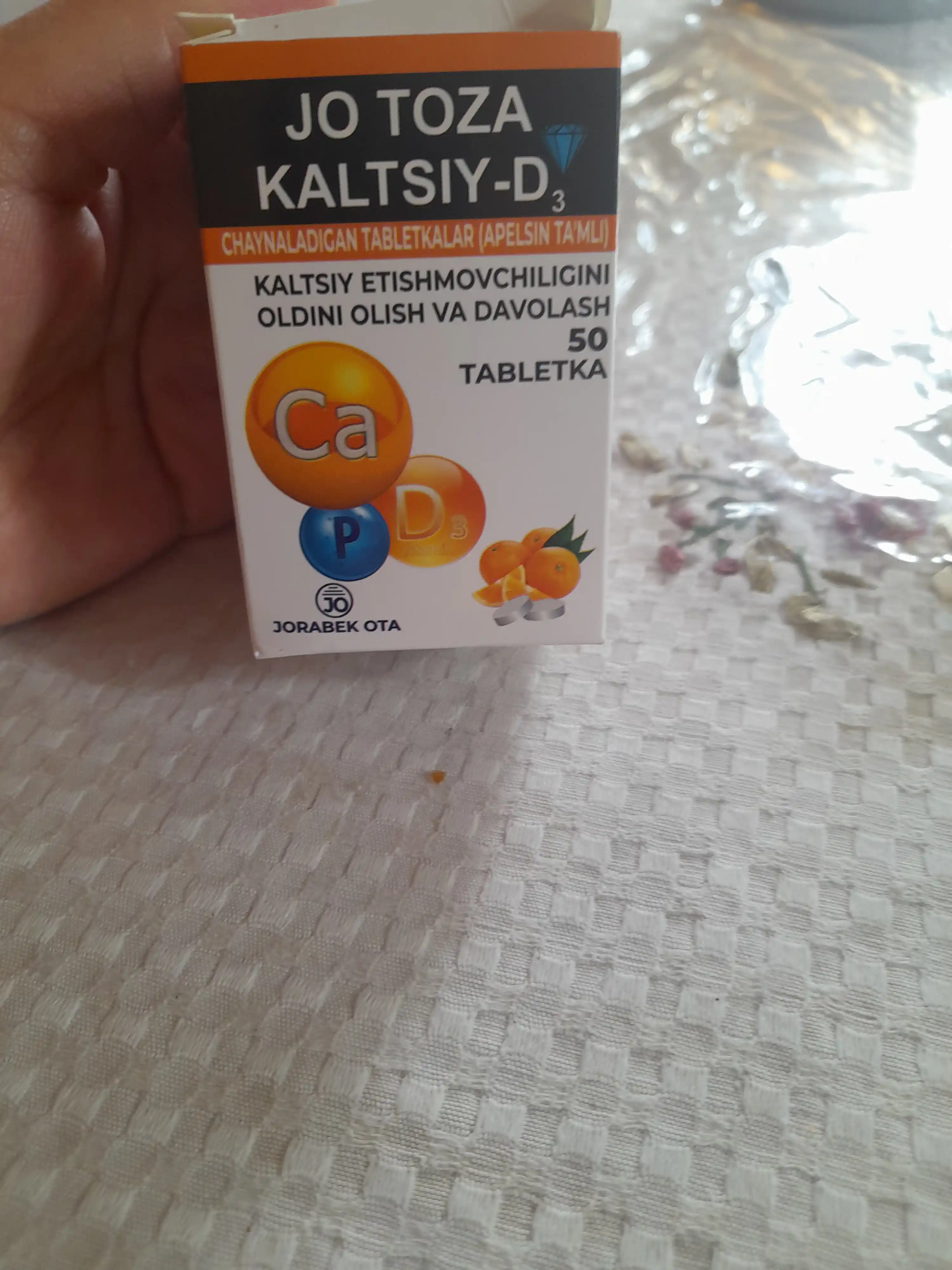 Kalsiy D3 – D vitamini bilan suyaklar va tishlar salomatligi uchun