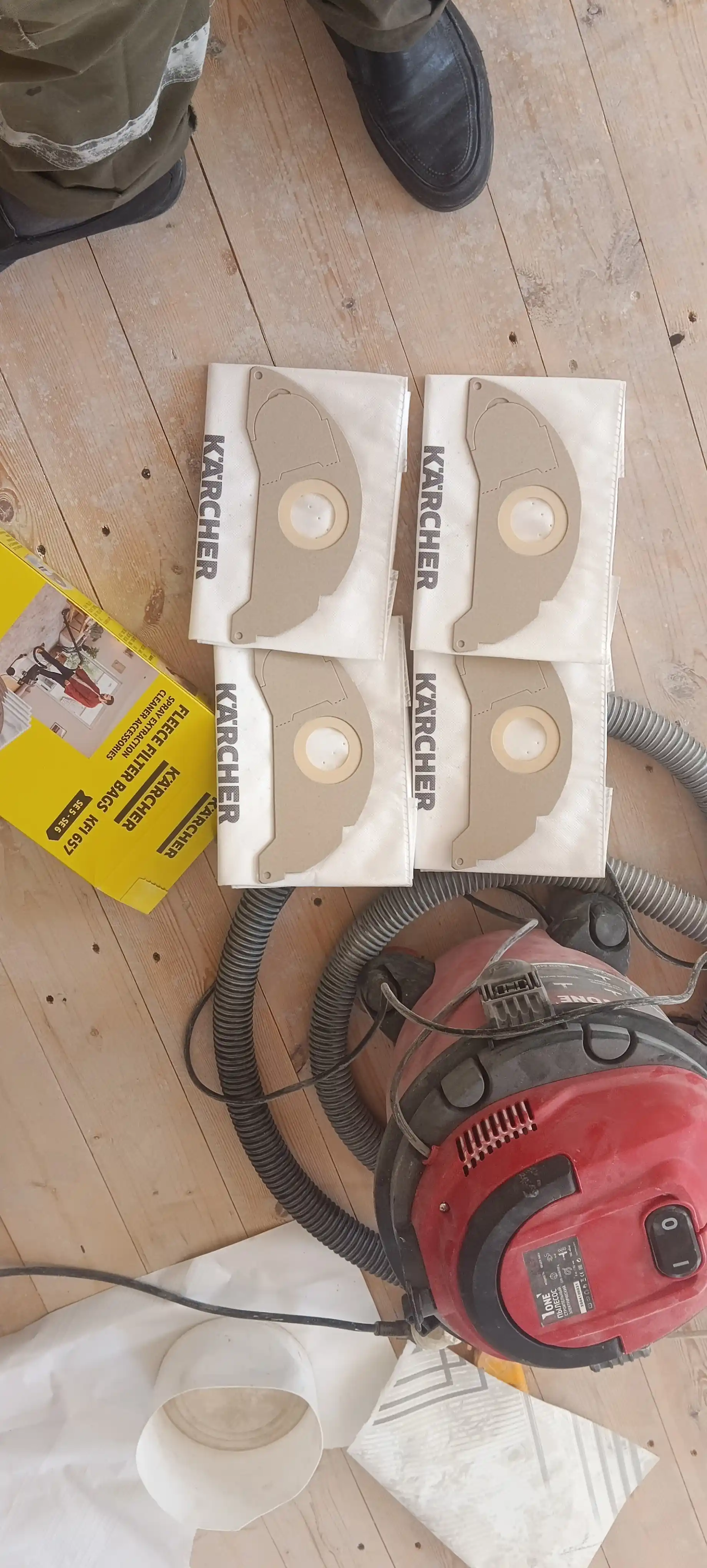 Karcher KFI 657 SE 3, SE 5 changyutgichlar uchun filtr qoplari, 4 dona, 2,863-371,0