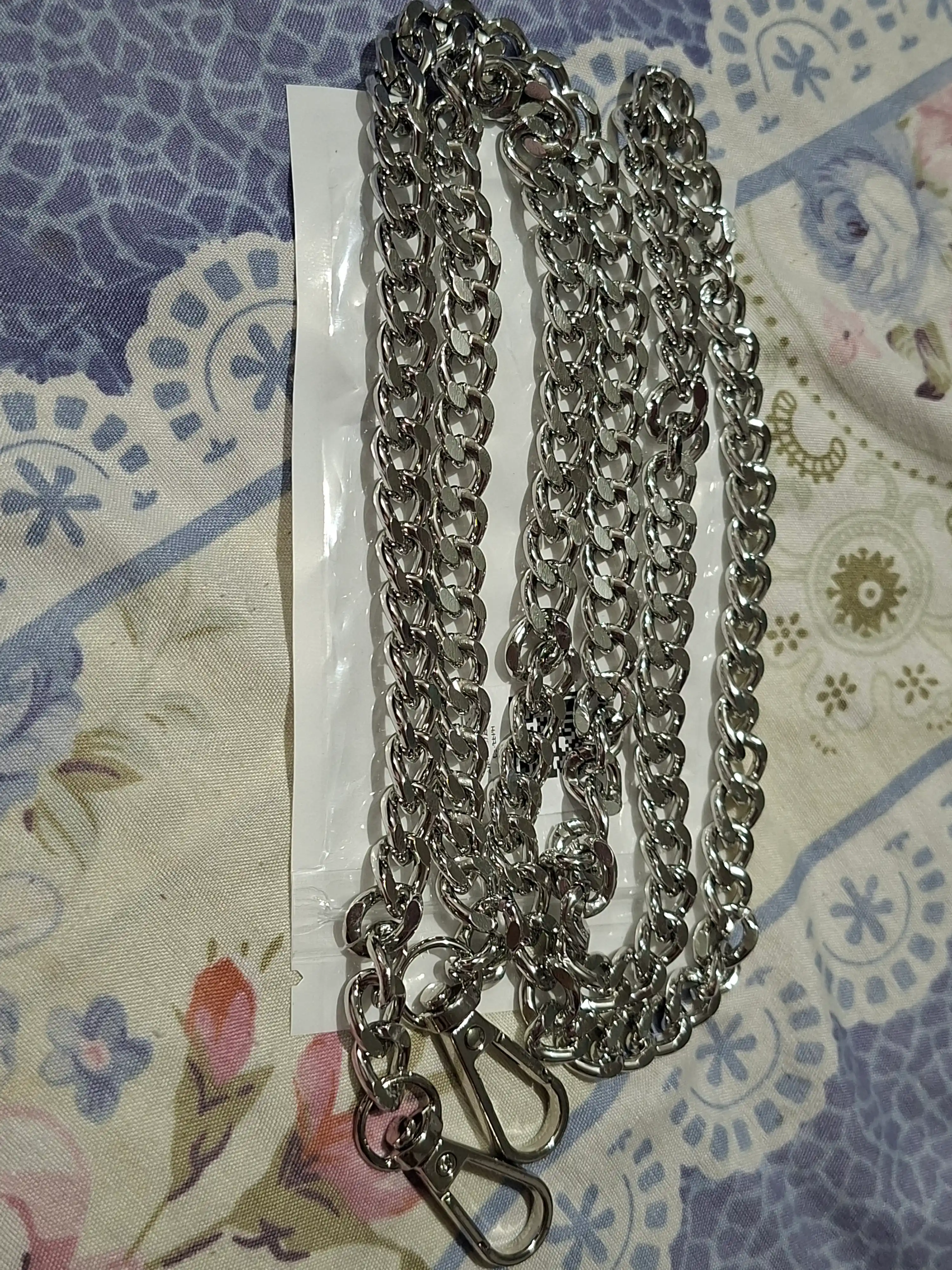 Sumka uchun ilmoqli zanjir, karabinli, zanjirli kamar