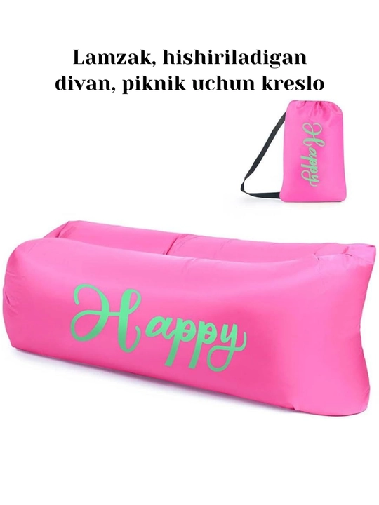Lamzak, shishiriladigan divan, piknik uchun kreslo, havo matrasi