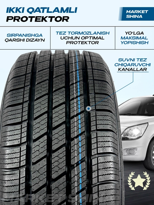 ARDUZZA – LARGO TYRES, Xitoyda ishlab chiqarilgan, har faslga ideal, xavfsiz shina.