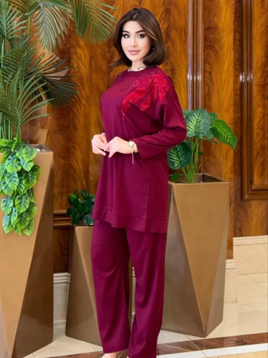 Двойка женская, oversize туника с брюками, свободный крой, на размеры 46-54 подходит