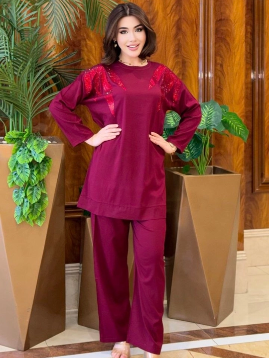 Двойка женская, oversize туника с брюками, свободный крой, на размеры 46-54 подходит