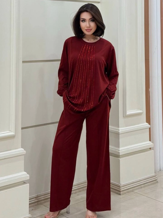 Двойка женская, oversize туника с брюками, свободный крой, на размеры 46-54 подходит