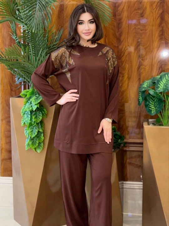 Двойка женская, oversize туника с брюками, свободный крой, на размеры 46-54 подходит
