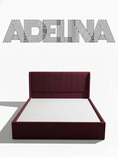 ADELINA — двуспальная кровать, кровать для взрослых, большая кровать — LOFTFUR-ADELINA-ТЕМНБОР-mato