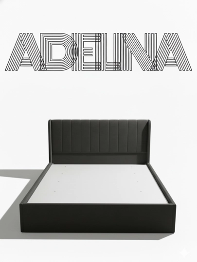 ADELINA — двуспальная кровать, кровать для взрослых, большая кровать — LOFTFUR-ADELINA-ТЕМНСЕР-mato