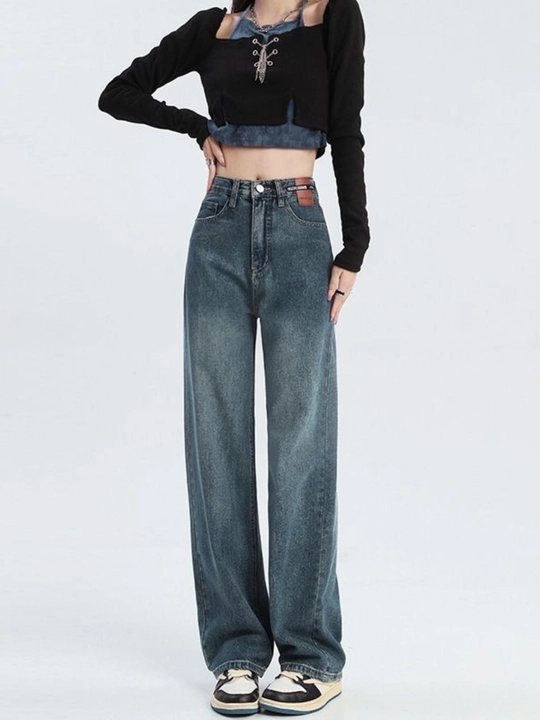 Ayollar uchun jinsi shim, keng jinsi shimlar oversize