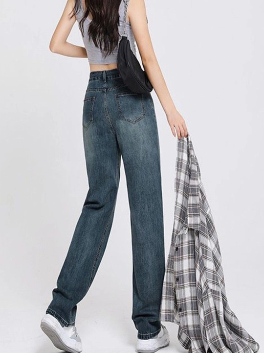 Ayollar uchun jinsi shim, keng jinsi shimlar oversize