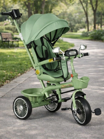 Детская коляска - велосипед SmartRide Mama control, 3 в 1 — KIDDRIV-VLFT-ФУКСИЯ