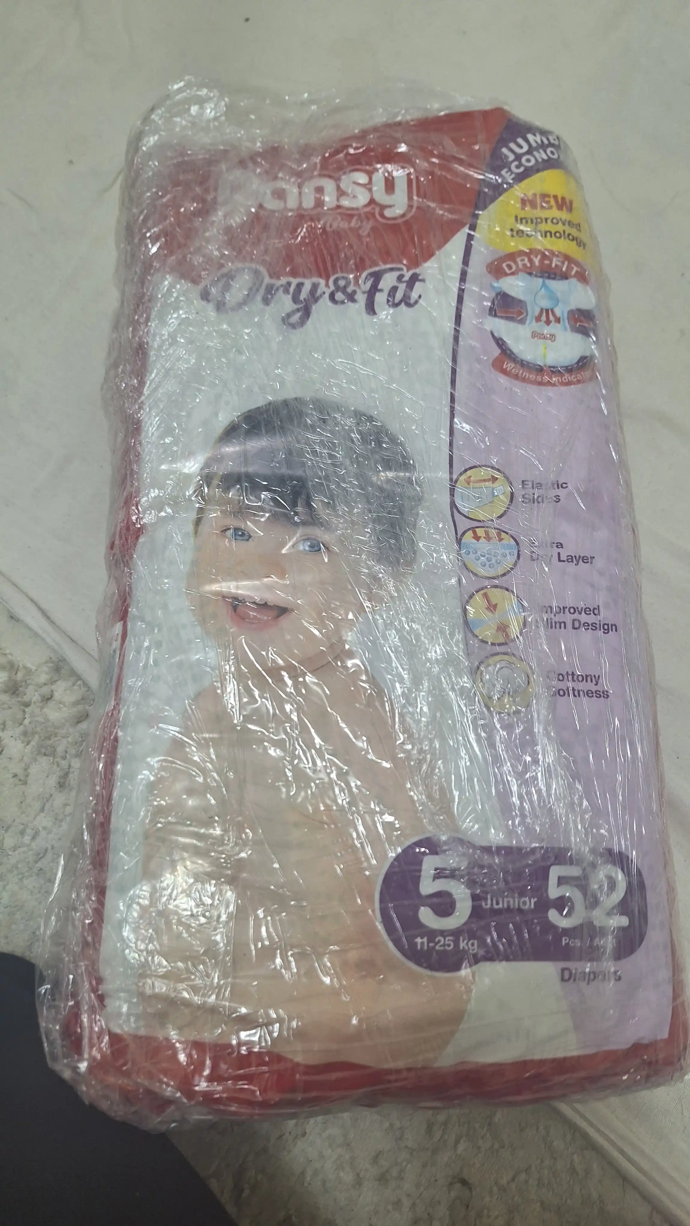 Tagliklar Pansy Jumbo Junior, №5, 11-25 kg, 52 dona