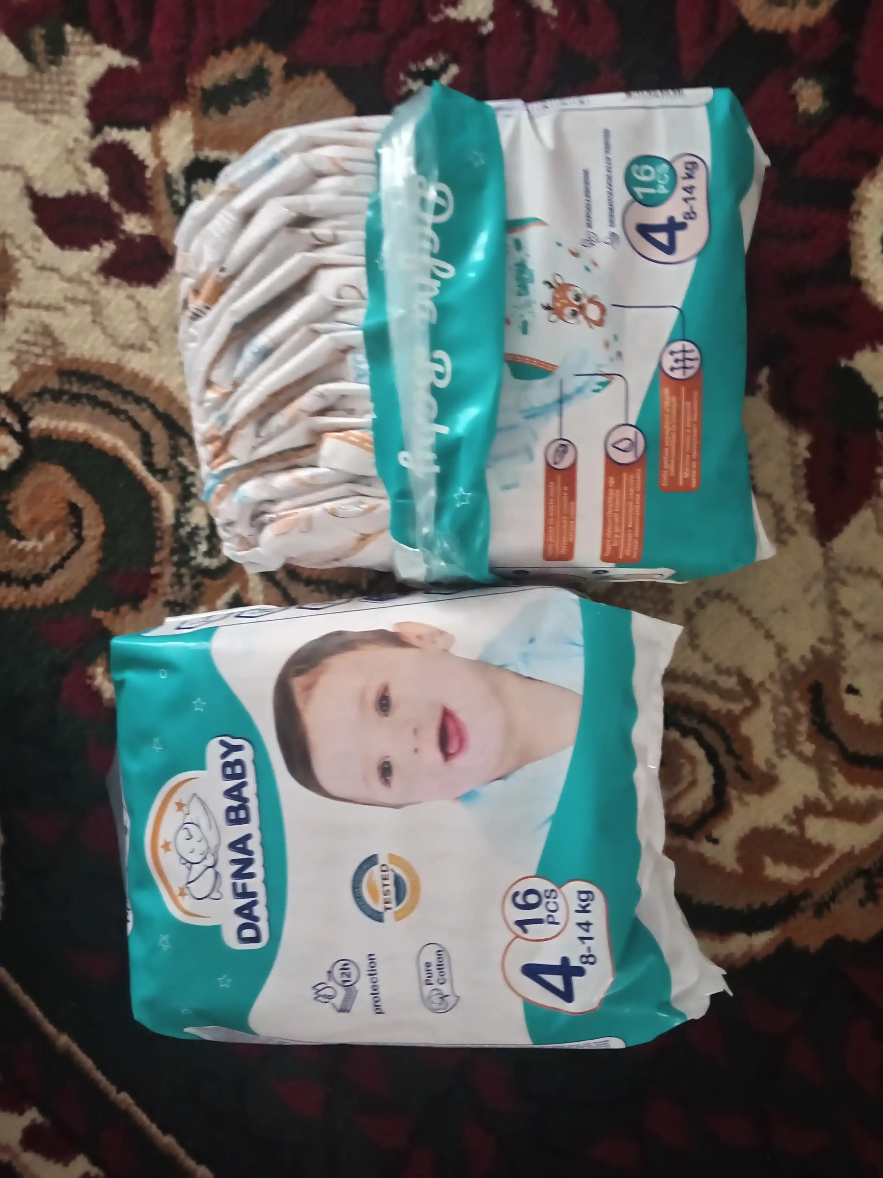 Детские подгузники, Dafna baby 1, 2, 3, 4, 5, 6 мини