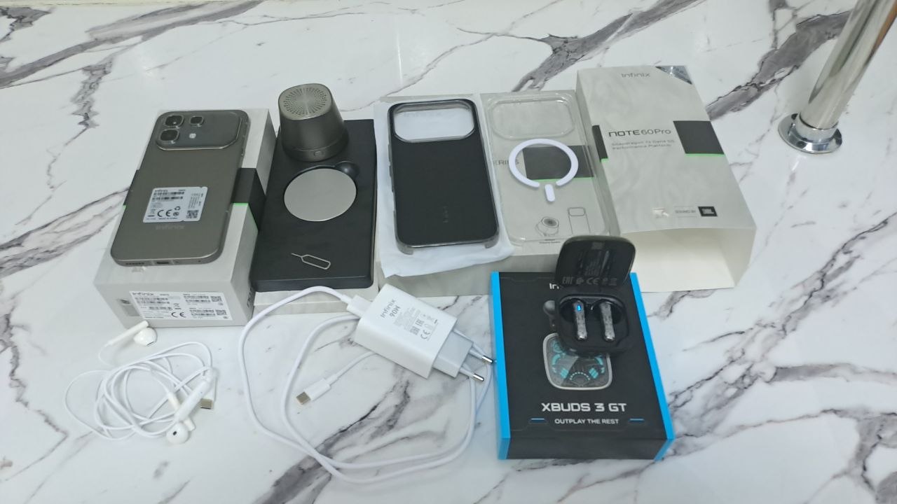 Smartfon Infinix NOTE 60 Pro 5G, 12/256 GB, Snapdragon 7s Gen 4, 6500 mAh, + mahsus sovg'a