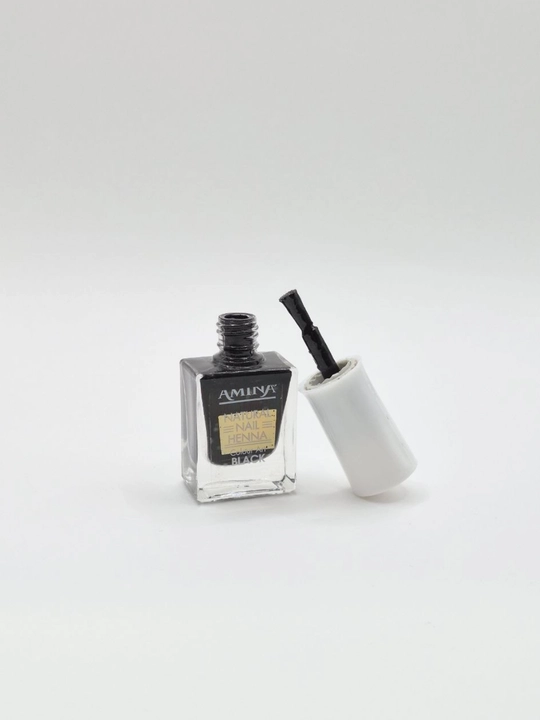 Amina Natural Nail Henna Black – Halol, uzoq muddatli tirnoq uchun xina bo‘yog‘i