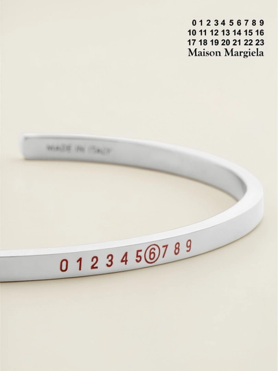 Браслет унисекс в стиле Maison Margiela Y2K для парней девушек подарок y 2 k MM6 на руку — BORHAMA-MM6BRACELET-ХРОМ-BEZUPAK
