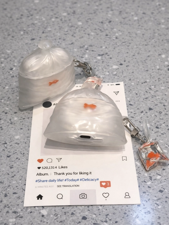 AirPods pro 2 /  pro simsiz quloqchinlar uchun g'ilof karabinli bilan