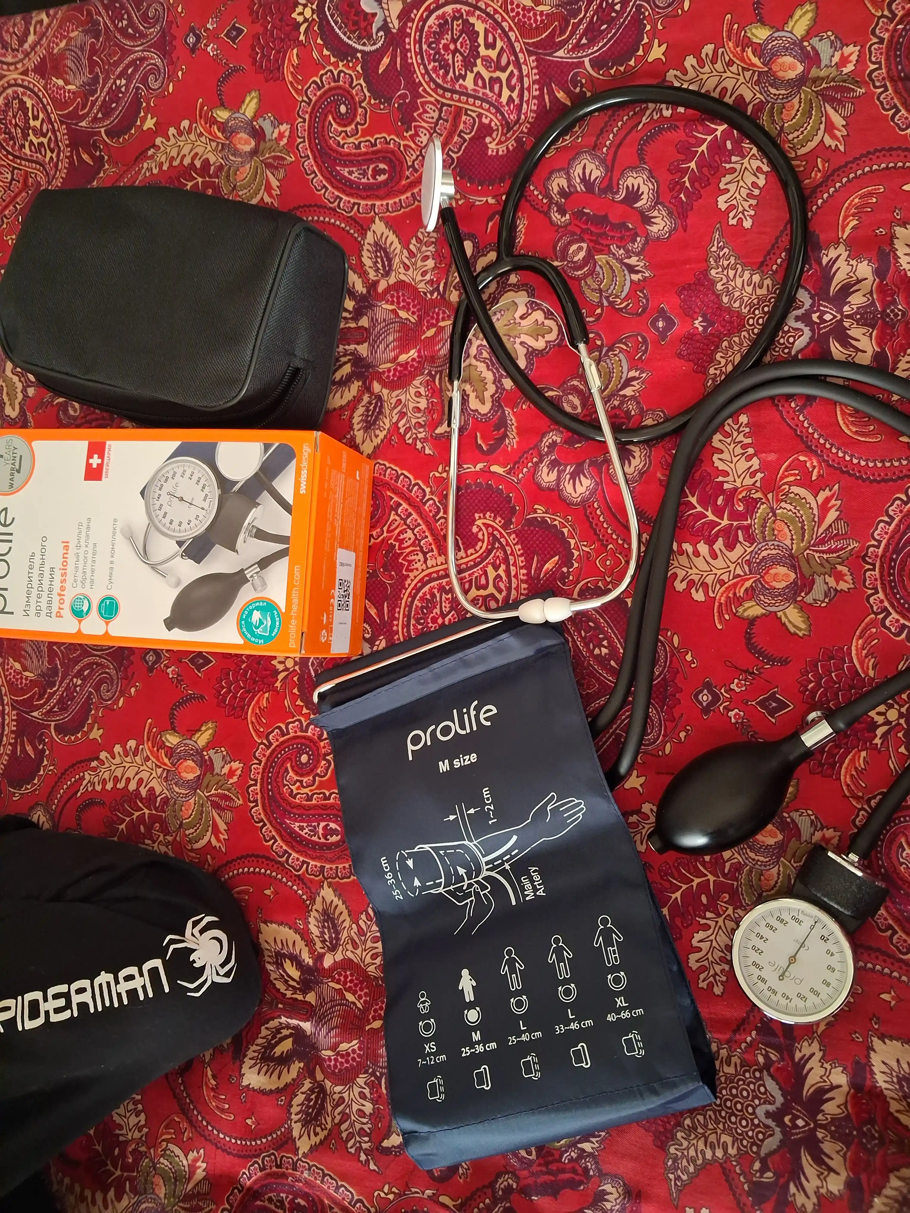 Qon bosimini o‘lchash uchun mexanik tonometr, Kit Prolife Professional yelka turidagi
