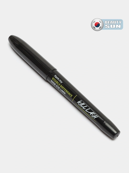 Подводка-фломастер для глаз, FarmStay, оттенок Чёрный, Visible Difference Edge Eye, 1 г
