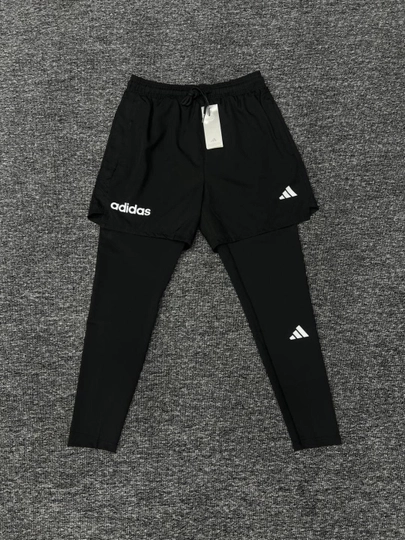 Мужские спортивные шорты с тайтсами — SPORTMY-ADIDASLASINA-ЧЕРН-XXXL