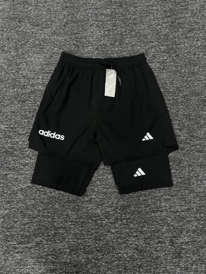 Мужские спортивные шорты с тайтсами — SPORTMY-ADIDASLASINA-УГОЛЬН-L