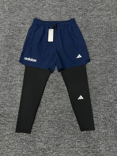 Мужские спортивные шорты с тайтсами — SPORTMY-ADIDASLASINA-ТЕМНСИН-XXL