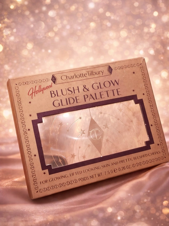 Charlotte Tilbury Hollywood Blush & Glow Glide Palette Fair-Medium yonoqlar palitrasi, 7,5 g