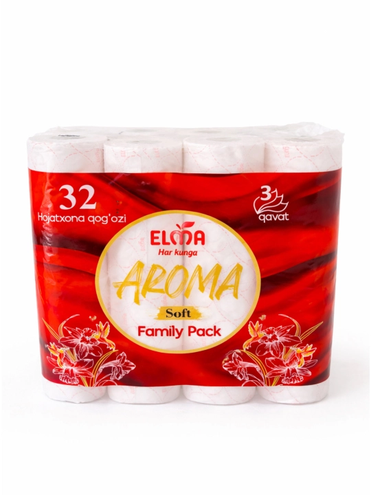 Туалетная бумага ELMA AROMA, 32 шт, 3 слоя