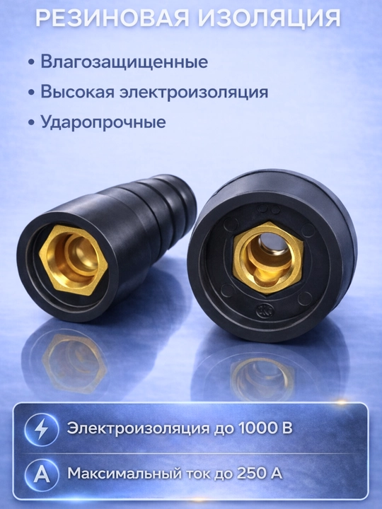 Payvandlash ulagichlari 2+2 dona 250A gacha o‘lchamlar tanlash uchun