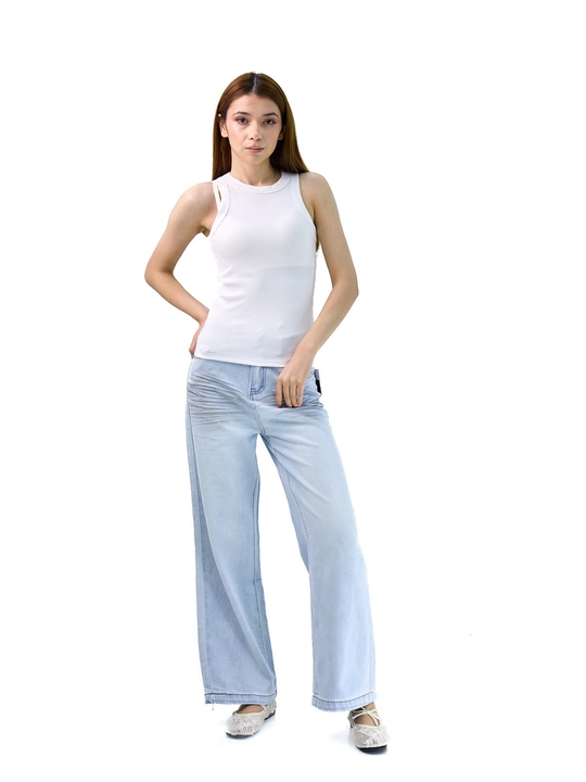 Ayollar bazaviy maykasi top paxta, yengsiz, M/L/XL, kundalik kiyim uchun