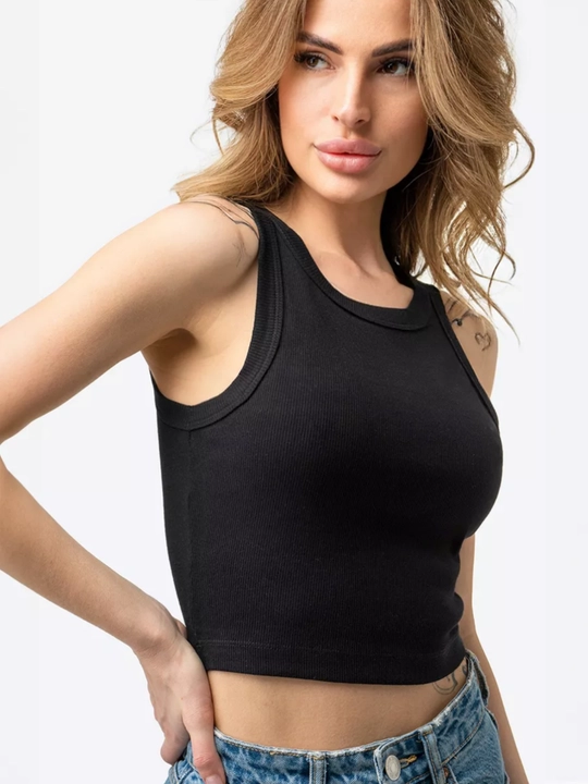 Ayollar bazaviy maykasi top paxta, yengsiz, M/L/XL, kundalik kiyim uchun