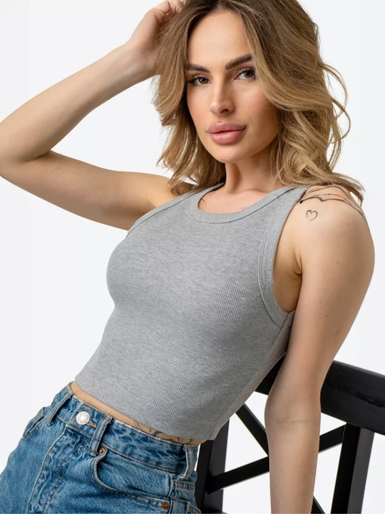 Ayollar bazaviy maykasi top paxta, yengsiz, M/L/XL, kundalik kiyim uchun