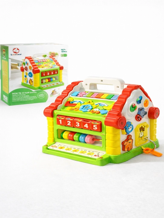 Bolalar uchun o'quv musiqiy o'yinchog'i "Teremok saralagich" Limo Toy 739