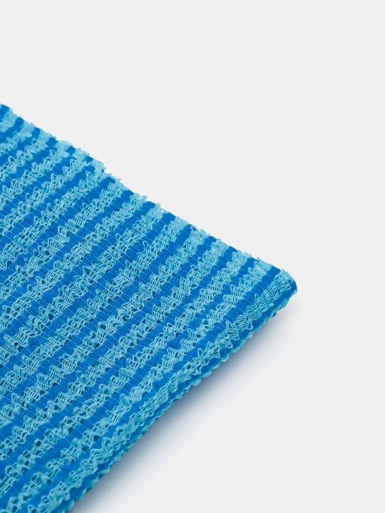 Koreys massaj mochalkasi badan uchun o'rtacha qattiqlik Shower Towel, Happy & Clean Day