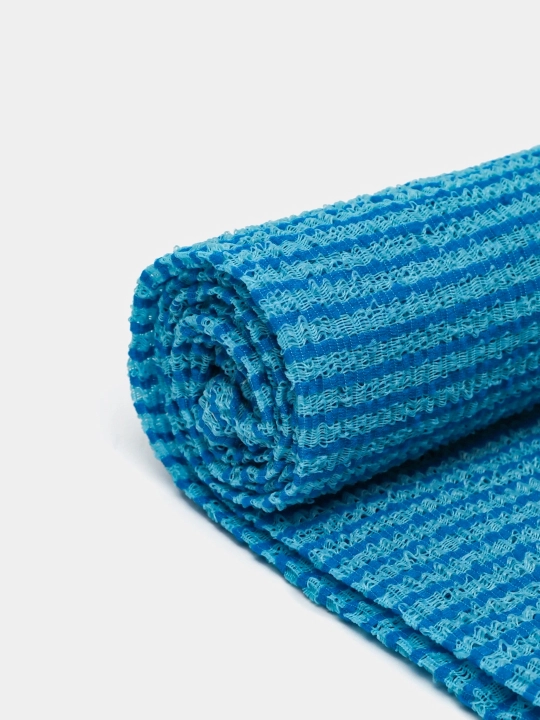 Koreys massaj mochalkasi badan uchun o'rtacha qattiqlik Shower Towel, Happy & Clean Day