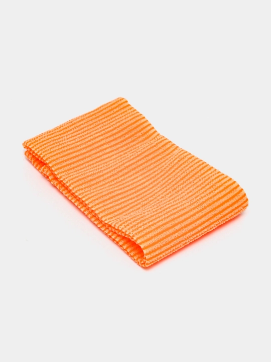 Koreys massaj mochalkasi badan uchun o'rtacha qattiqlik Shower Towel, Happy & Clean Day