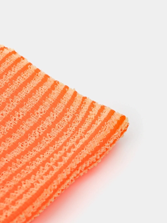 Koreys massaj mochalkasi badan uchun o'rtacha qattiqlik Shower Towel, Happy & Clean Day
